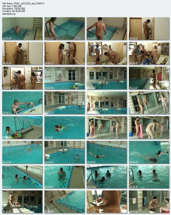 FKK video - nudists in the pool HD